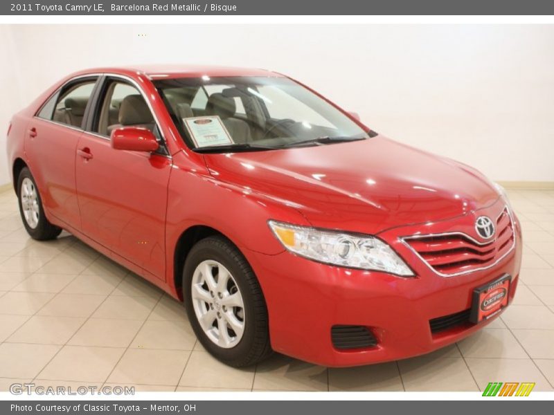 Barcelona Red Metallic / Bisque 2011 Toyota Camry LE
