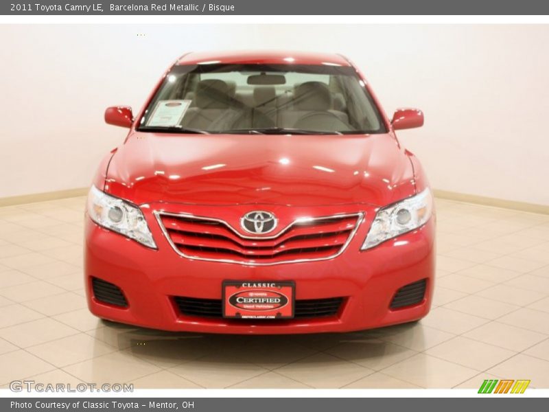 Barcelona Red Metallic / Bisque 2011 Toyota Camry LE