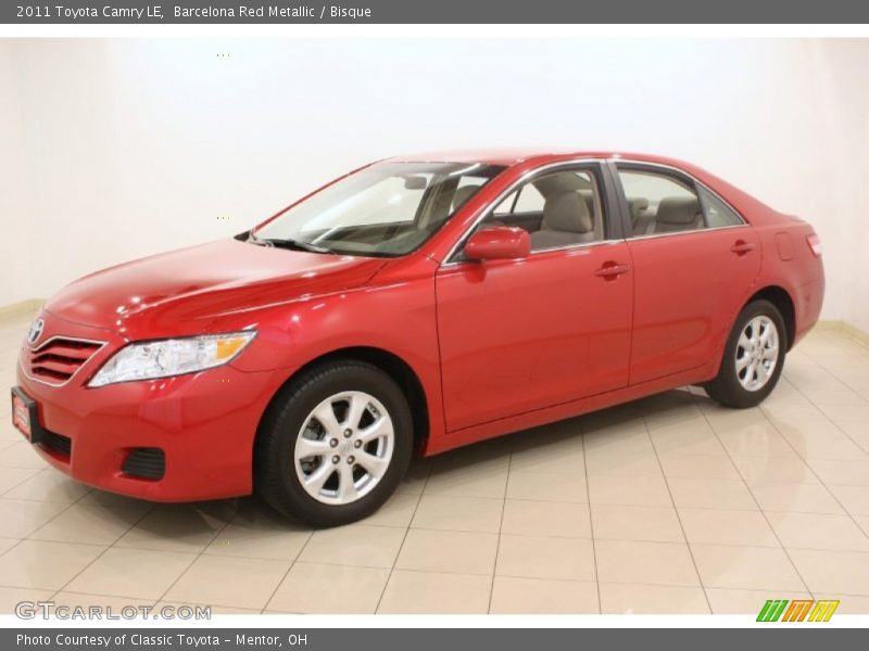 Barcelona Red Metallic / Bisque 2011 Toyota Camry LE