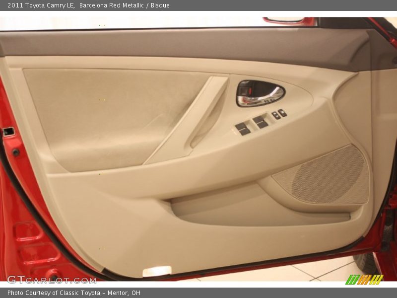 Barcelona Red Metallic / Bisque 2011 Toyota Camry LE