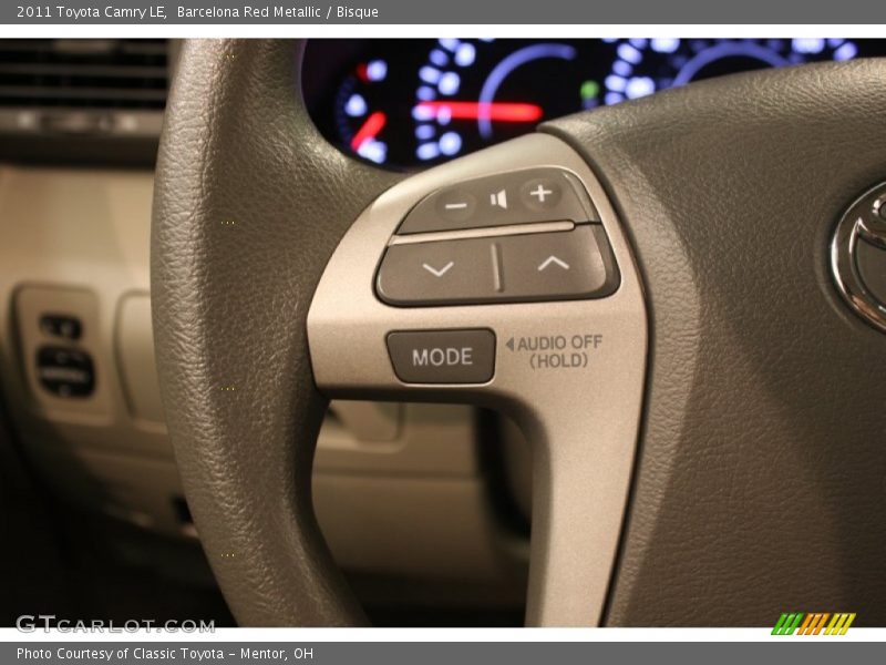 Barcelona Red Metallic / Bisque 2011 Toyota Camry LE