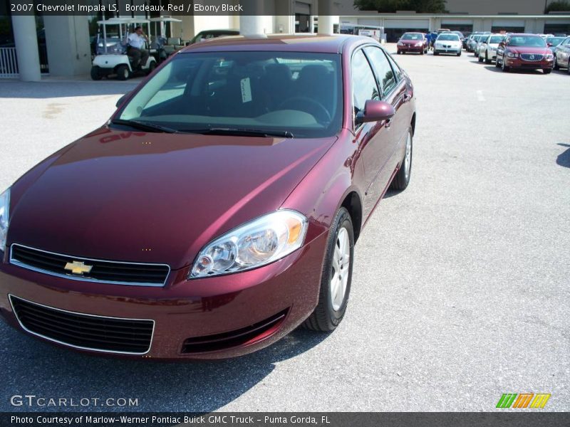 Bordeaux Red / Ebony Black 2007 Chevrolet Impala LS