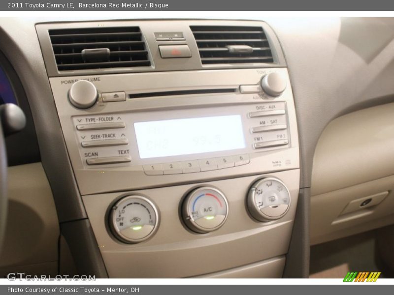 Barcelona Red Metallic / Bisque 2011 Toyota Camry LE