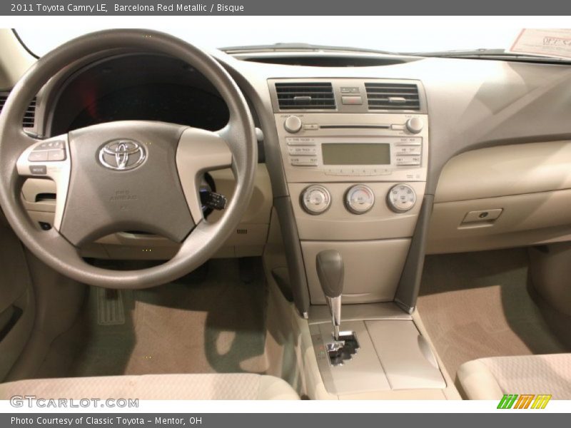 Barcelona Red Metallic / Bisque 2011 Toyota Camry LE