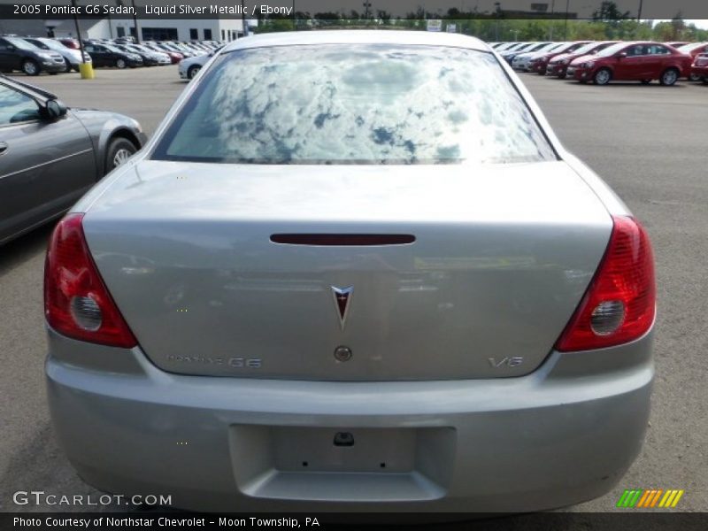 Liquid Silver Metallic / Ebony 2005 Pontiac G6 Sedan