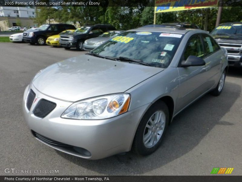 Liquid Silver Metallic / Ebony 2005 Pontiac G6 Sedan