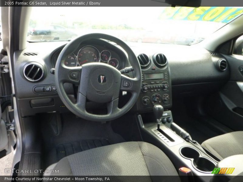 Liquid Silver Metallic / Ebony 2005 Pontiac G6 Sedan