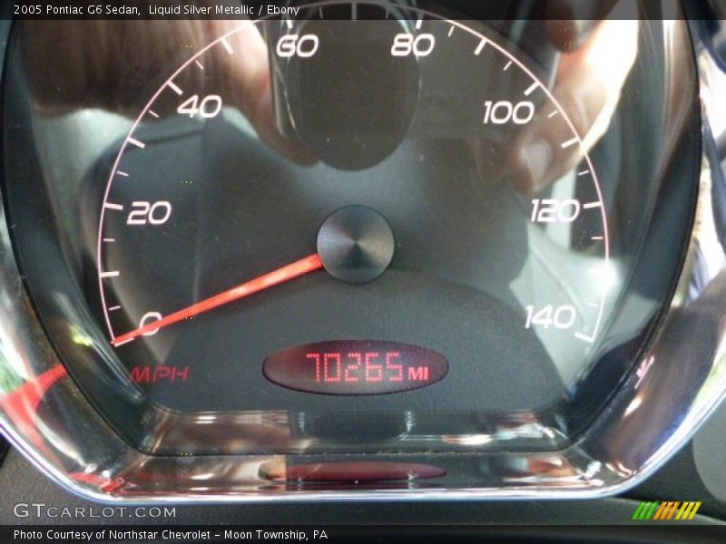 Liquid Silver Metallic / Ebony 2005 Pontiac G6 Sedan
