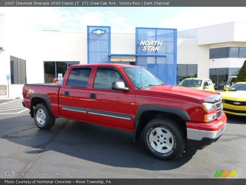 Victory Red / Dark Charcoal 2007 Chevrolet Silverado 1500 Classic LT  Z71 Crew Cab 4x4