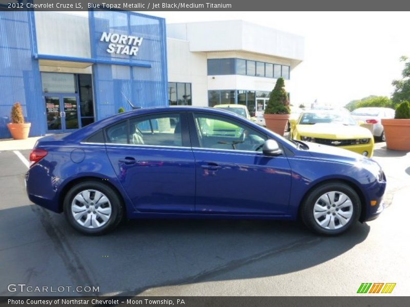 Blue Topaz Metallic / Jet Black/Medium Titanium 2012 Chevrolet Cruze LS