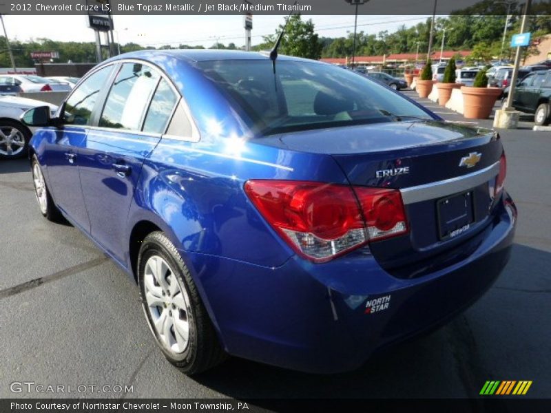Blue Topaz Metallic / Jet Black/Medium Titanium 2012 Chevrolet Cruze LS