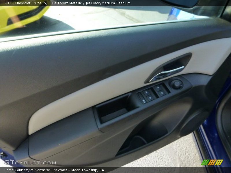 Blue Topaz Metallic / Jet Black/Medium Titanium 2012 Chevrolet Cruze LS