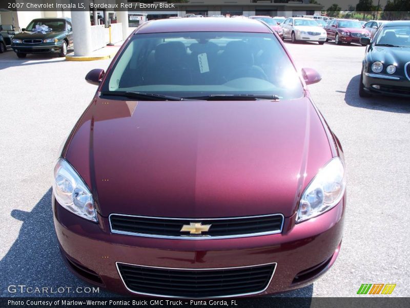 Bordeaux Red / Ebony Black 2007 Chevrolet Impala LS