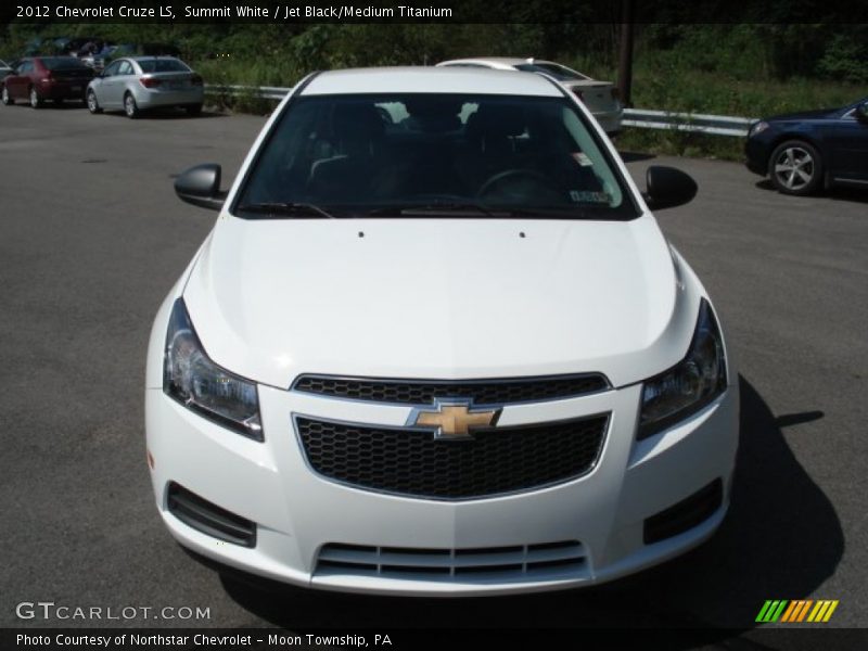 Summit White / Jet Black/Medium Titanium 2012 Chevrolet Cruze LS