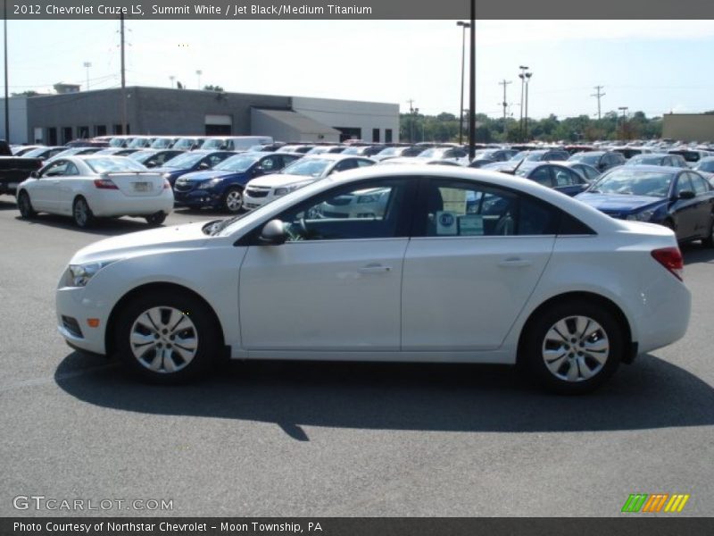 Summit White / Jet Black/Medium Titanium 2012 Chevrolet Cruze LS