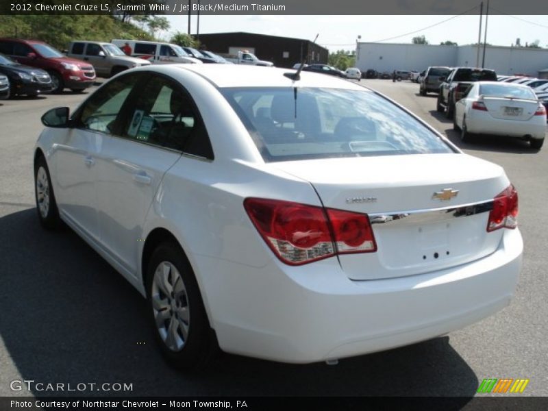 Summit White / Jet Black/Medium Titanium 2012 Chevrolet Cruze LS