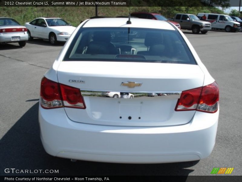 Summit White / Jet Black/Medium Titanium 2012 Chevrolet Cruze LS