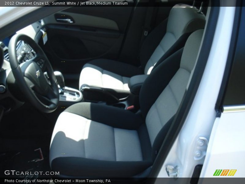 Summit White / Jet Black/Medium Titanium 2012 Chevrolet Cruze LS