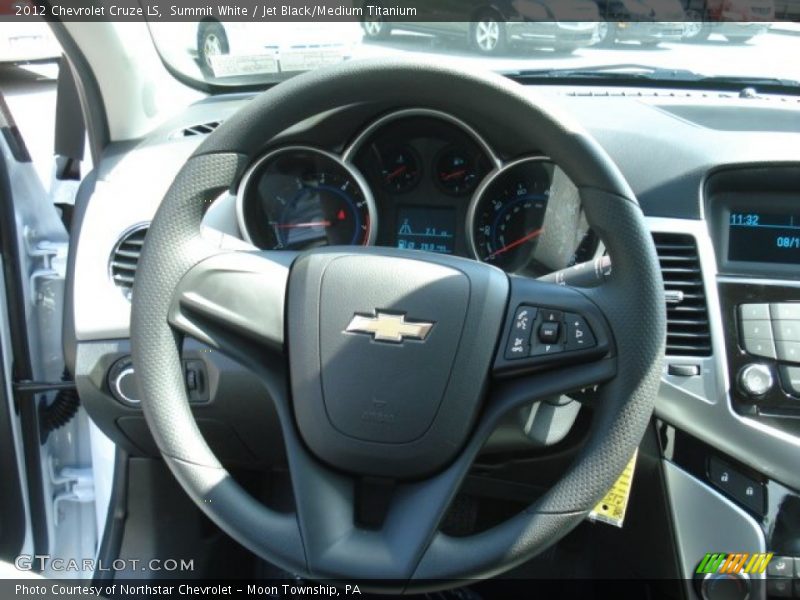 Summit White / Jet Black/Medium Titanium 2012 Chevrolet Cruze LS
