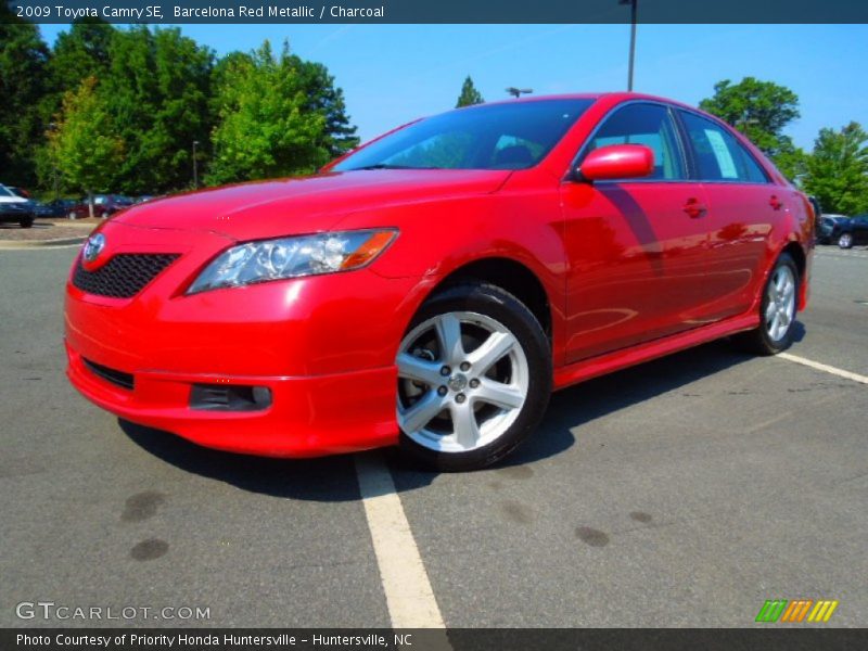 Barcelona Red Metallic / Charcoal 2009 Toyota Camry SE