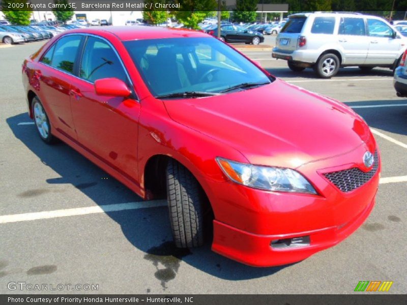 Barcelona Red Metallic / Charcoal 2009 Toyota Camry SE