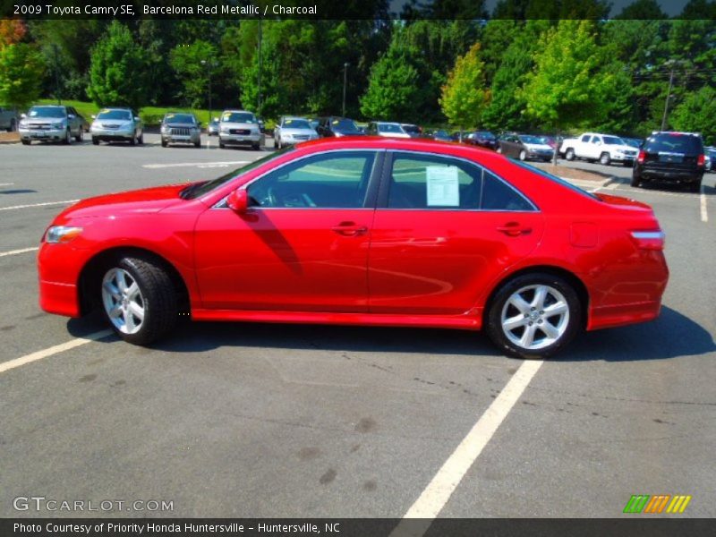 Barcelona Red Metallic / Charcoal 2009 Toyota Camry SE