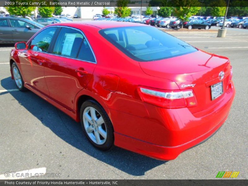 Barcelona Red Metallic / Charcoal 2009 Toyota Camry SE
