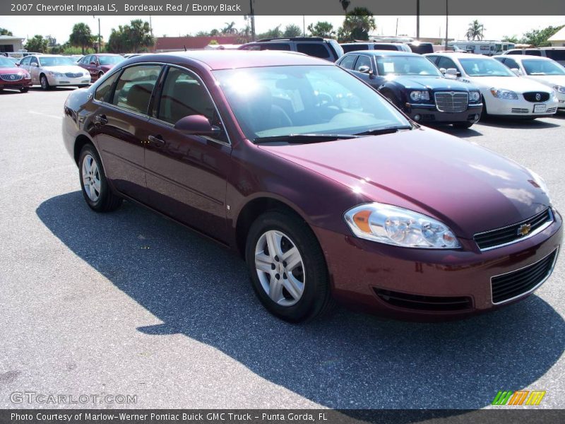 Bordeaux Red / Ebony Black 2007 Chevrolet Impala LS