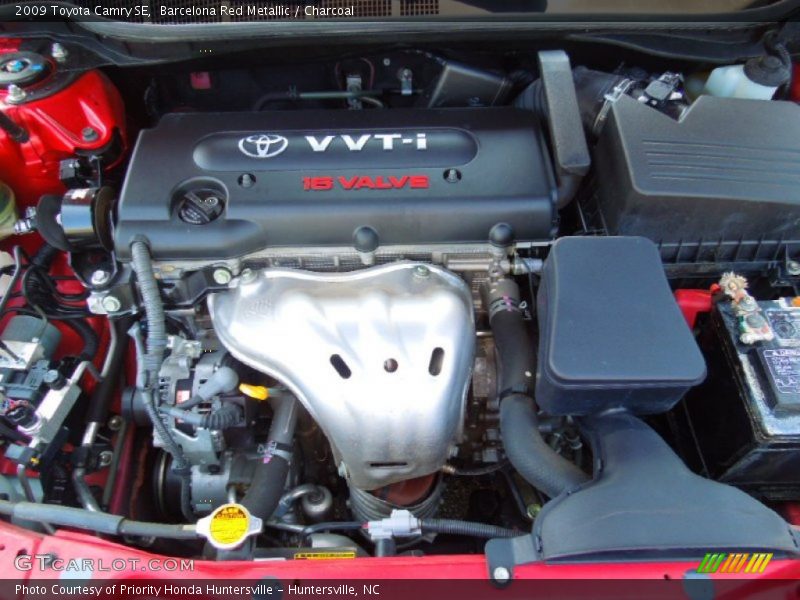 Barcelona Red Metallic / Charcoal 2009 Toyota Camry SE