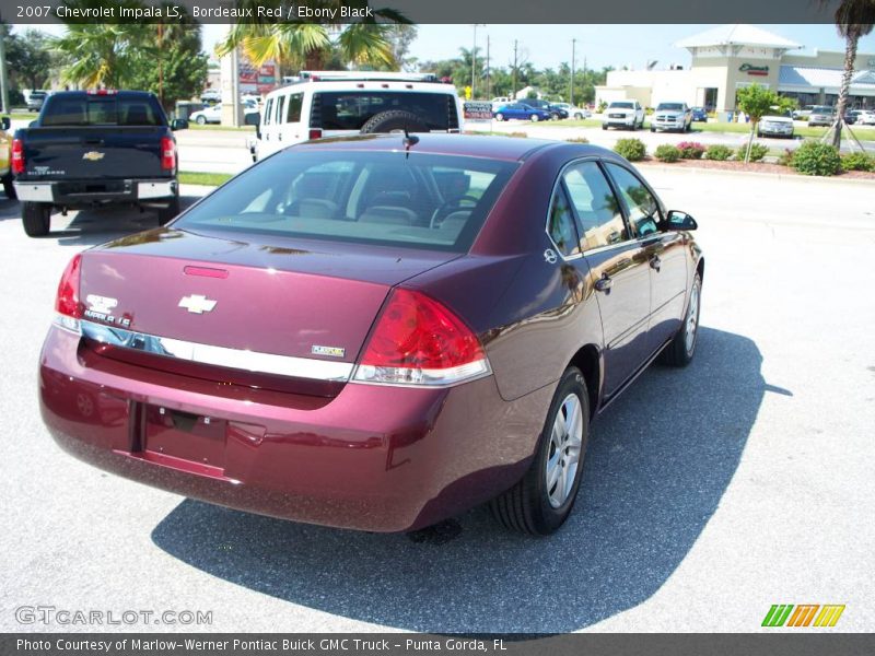 Bordeaux Red / Ebony Black 2007 Chevrolet Impala LS