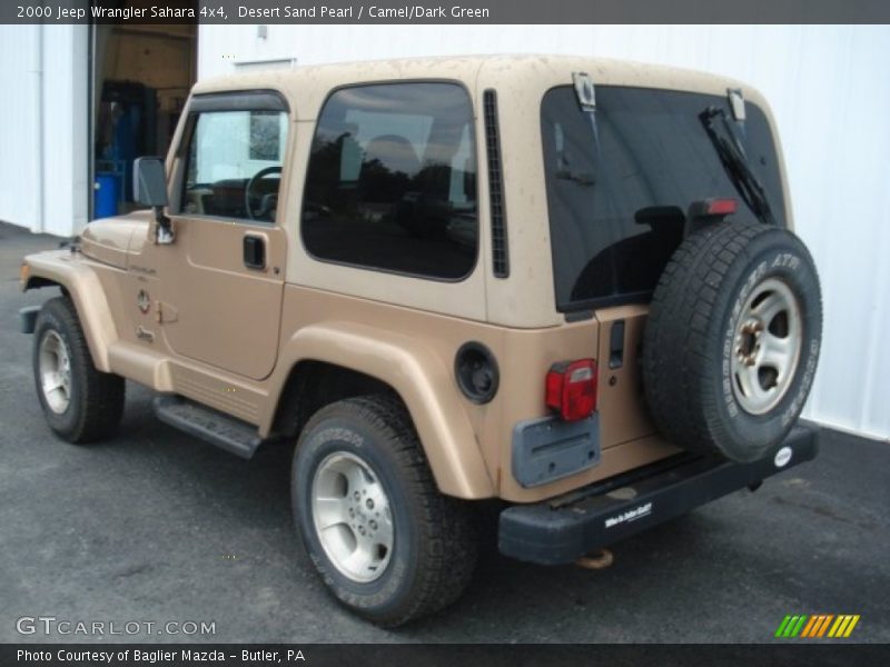 Desert Sand Pearl / Camel/Dark Green 2000 Jeep Wrangler Sahara 4x4