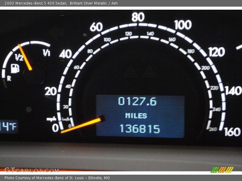 Brilliant Silver Metallic / Ash 2003 Mercedes-Benz S 430 Sedan