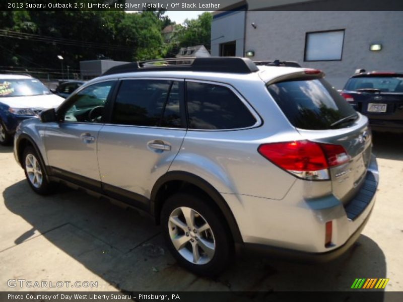Ice Silver Metallic / Off Black Leather 2013 Subaru Outback 2.5i Limited