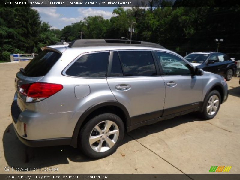Ice Silver Metallic / Off Black Leather 2013 Subaru Outback 2.5i Limited