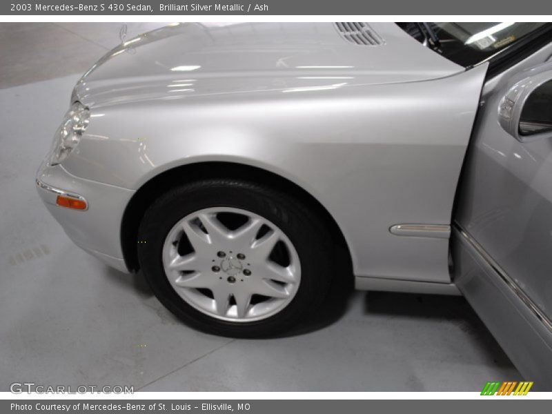 Brilliant Silver Metallic / Ash 2003 Mercedes-Benz S 430 Sedan