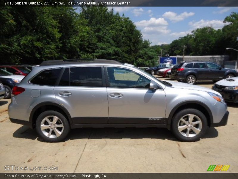 Ice Silver Metallic / Off Black Leather 2013 Subaru Outback 2.5i Limited