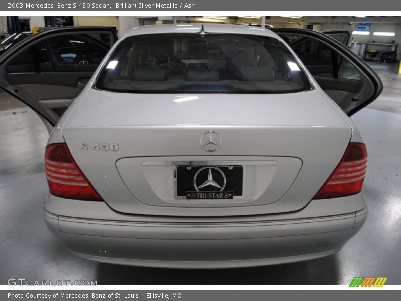Brilliant Silver Metallic / Ash 2003 Mercedes-Benz S 430 Sedan