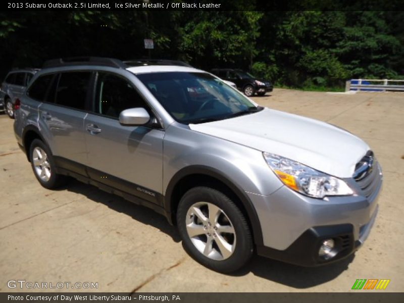 Ice Silver Metallic / Off Black Leather 2013 Subaru Outback 2.5i Limited