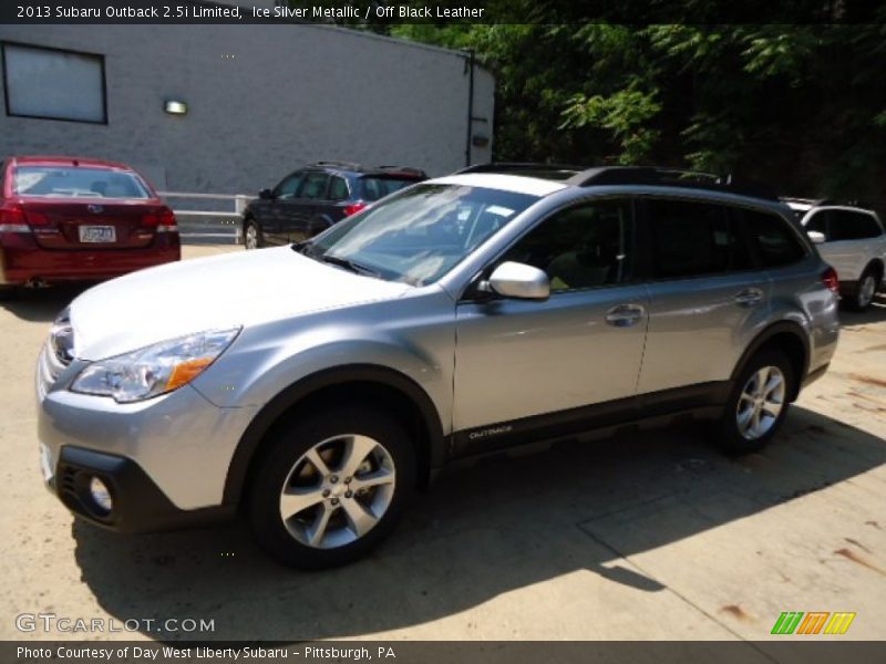 Ice Silver Metallic / Off Black Leather 2013 Subaru Outback 2.5i Limited