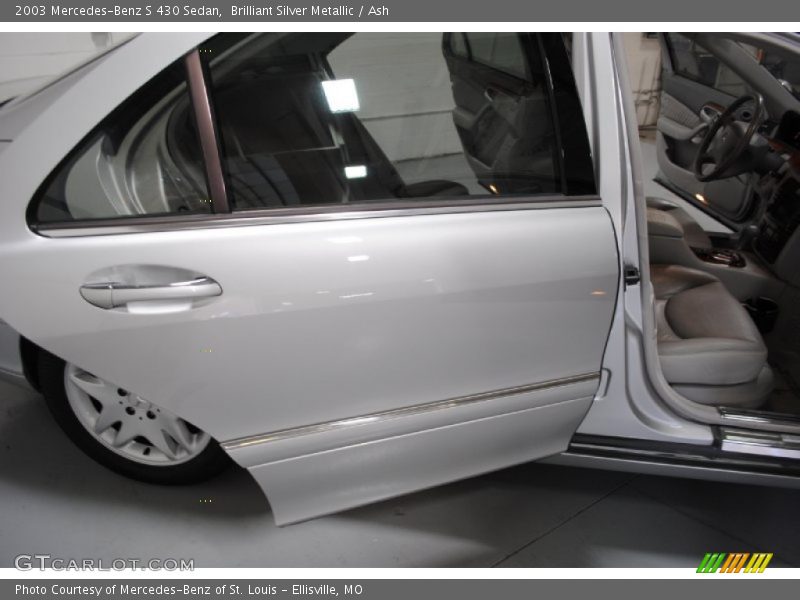 Brilliant Silver Metallic / Ash 2003 Mercedes-Benz S 430 Sedan