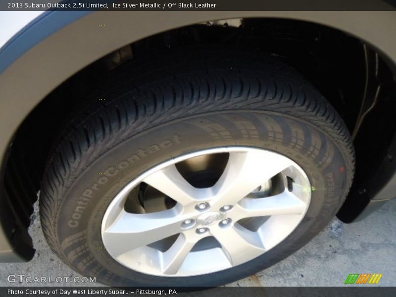 Ice Silver Metallic / Off Black Leather 2013 Subaru Outback 2.5i Limited