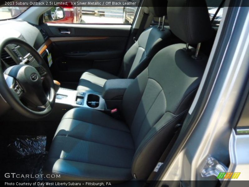 Ice Silver Metallic / Off Black Leather 2013 Subaru Outback 2.5i Limited