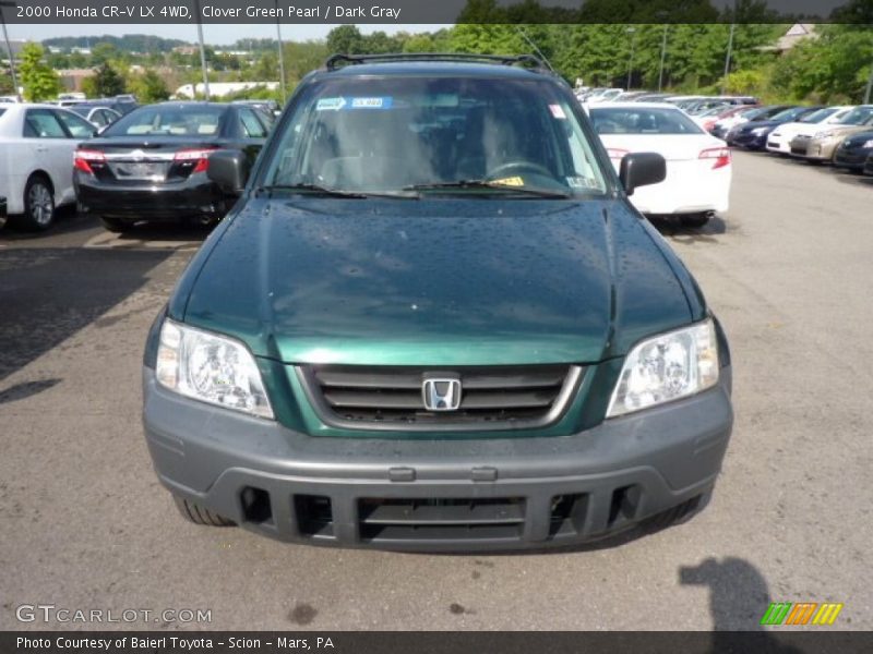 Clover Green Pearl / Dark Gray 2000 Honda CR-V LX 4WD