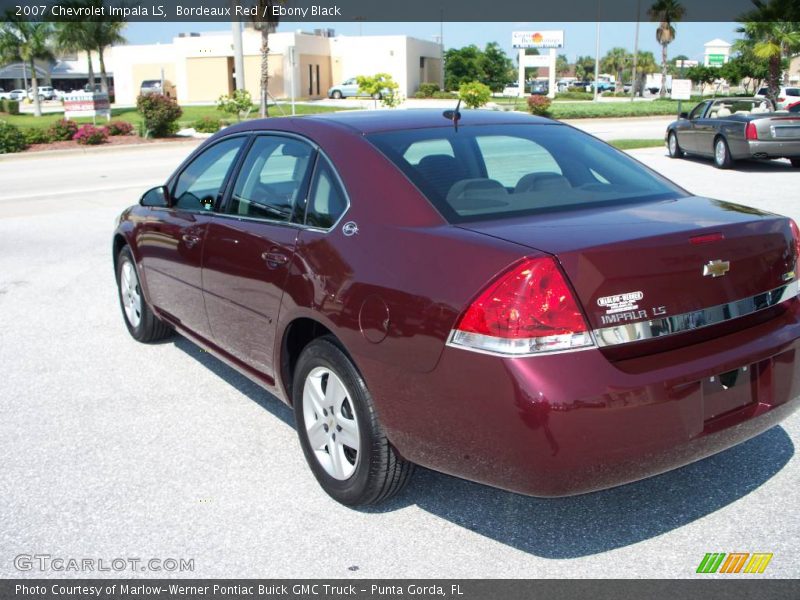 Bordeaux Red / Ebony Black 2007 Chevrolet Impala LS