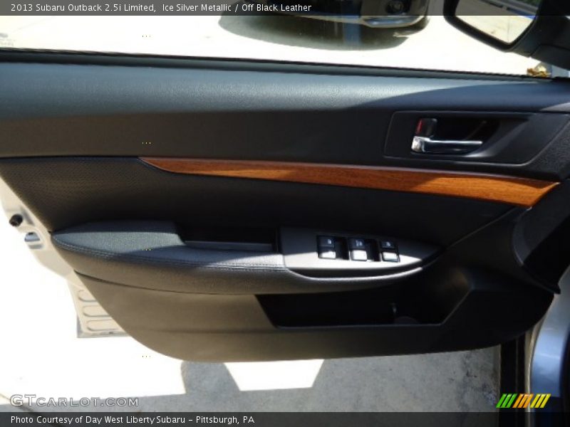 Ice Silver Metallic / Off Black Leather 2013 Subaru Outback 2.5i Limited