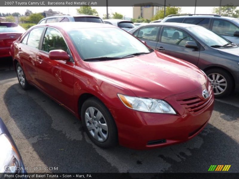 Barcelona Red Metallic / Ash 2007 Toyota Camry LE
