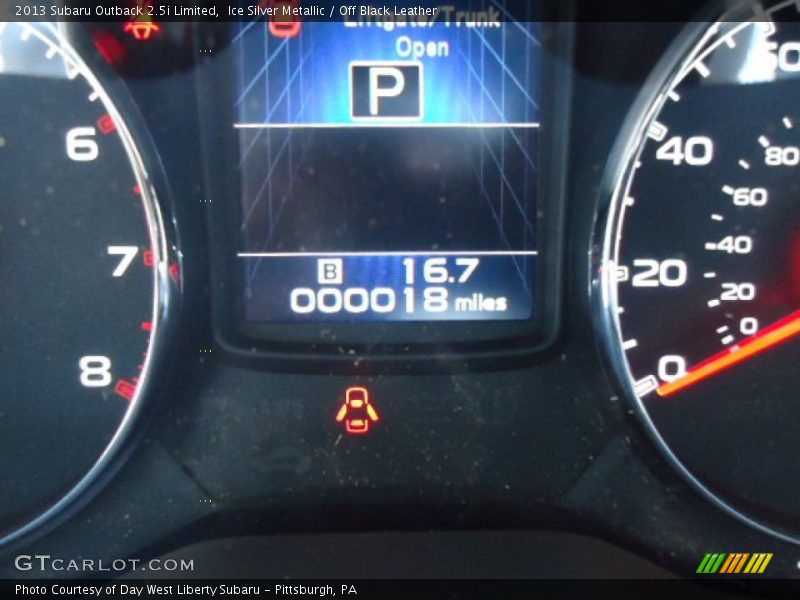 Ice Silver Metallic / Off Black Leather 2013 Subaru Outback 2.5i Limited