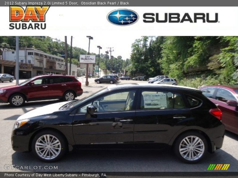 Obsidian Black Pearl / Black 2012 Subaru Impreza 2.0i Limited 5 Door