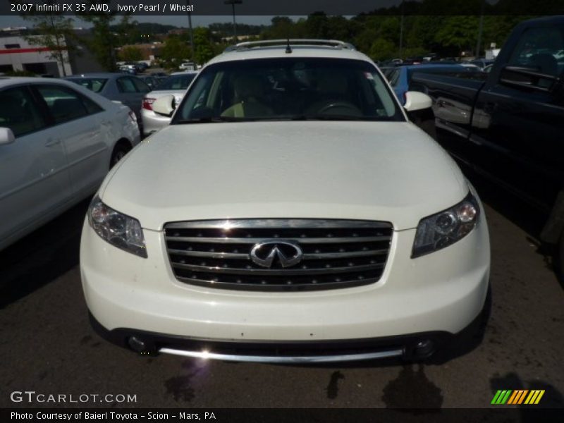 Ivory Pearl / Wheat 2007 Infiniti FX 35 AWD