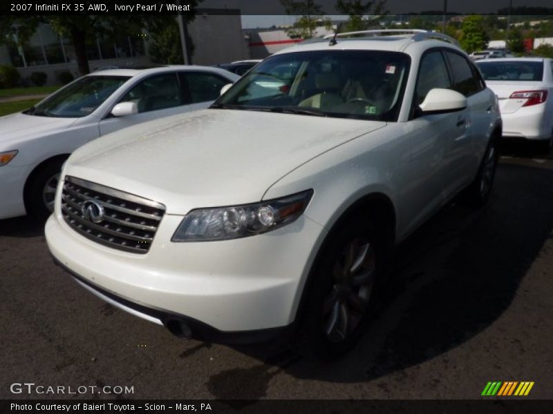 Ivory Pearl / Wheat 2007 Infiniti FX 35 AWD